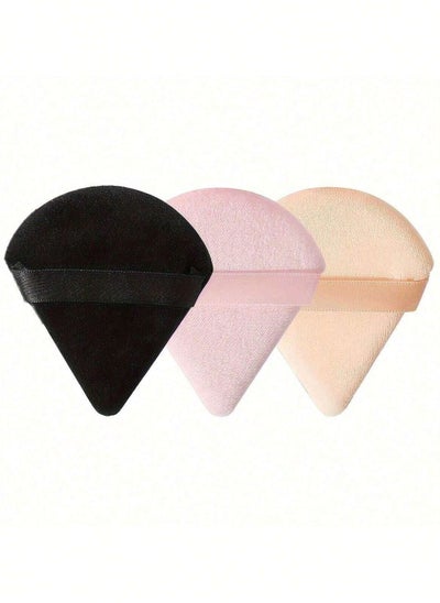 Buy 3pcs Powder Puff Soft Face Triangle Makeup Puff for Loose Powder Body Cosmetic Foundation Sponges Beauty Blender Makeup Tool Multicolors in Egypt