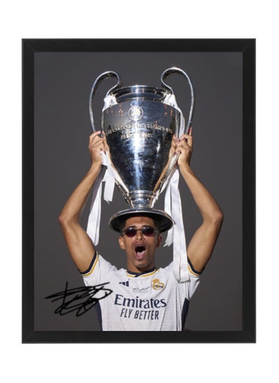 Buy Jude Bellingham Real Madrid Champion of UCL 2024, Soccer Gift , Autographed Poster with Frame 30x40cm in UAE