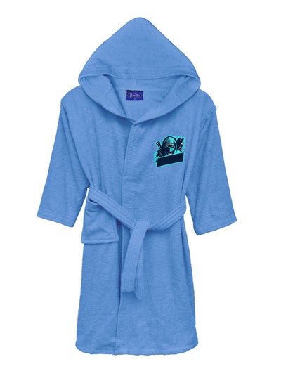 Buy Children's Bathrobe Banotex 100% Cotton Super Soft and Fast Water Absorption Hooded Bathrobe for Girls and Boys Stylish Design and Attractive Graphics SIZE 16 YEARS in UAE
