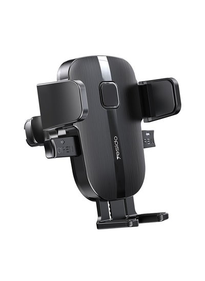 اشتري Car Phone Holder, Phone Holder Car for Air Vent, Anti-Shake Mobile Holder for Car with Ultra Stable Hook Design, Car Phone Mount Compatible with All Smart Phone Black في السعودية