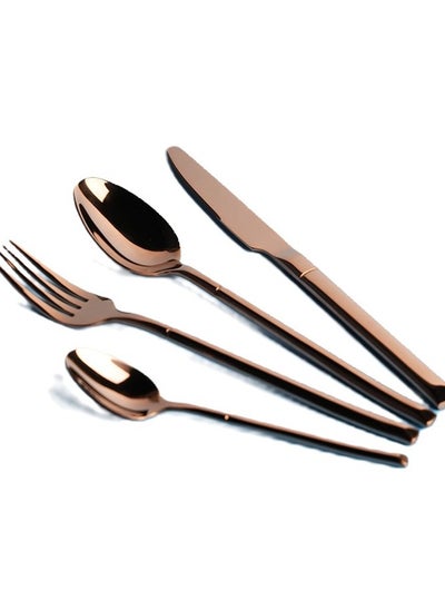 Buy Copper Craft Cutlery Set, Elegant Stainless Steel Flatware Set, 18/10 Grade, Kitchen Utensils Set, Tableware Set For Home, Restaurants, Hotels and More in UAE