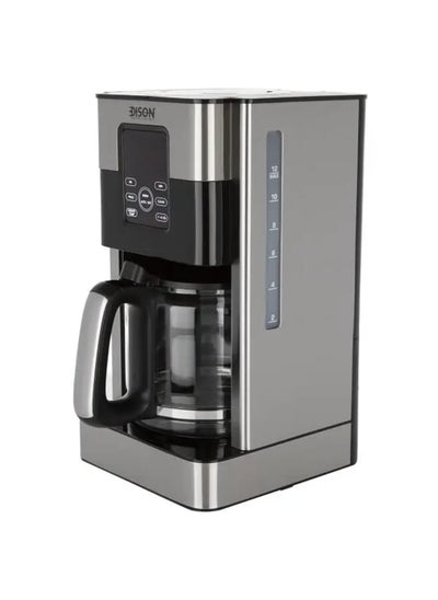 Buy Coffee machine 1.8L  Black Steel 1000W in Saudi Arabia