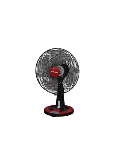 Buy TORNADO Desk Fan 16 Inch 4 Blades Black x Red TDF16D in Egypt