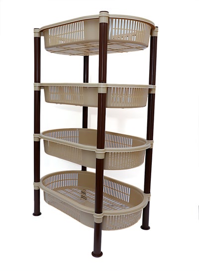 Multipurpose 4-Tier Tray Storage Rack price in Saudi Arabia | Noon ...