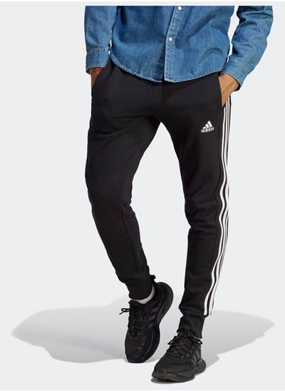 Buy Essentials French Terry Tapered Cuff 3-Stripes Joggers in Egypt