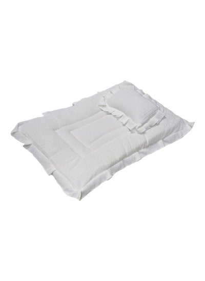 Buy Baby Bed with Thick Mattress Pillow for Newborn Babies 80x55cm in Saudi Arabia