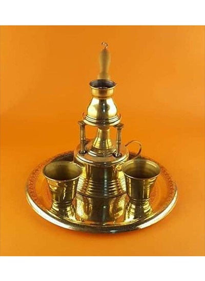 Buy A Set Of Copper Table  Tray  Two Cups And A Rack in Egypt