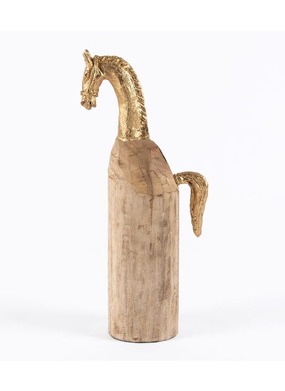 Buy Trojan Handcrafted Decor Accent, Natural & Gold - 16x28.5 cm in UAE