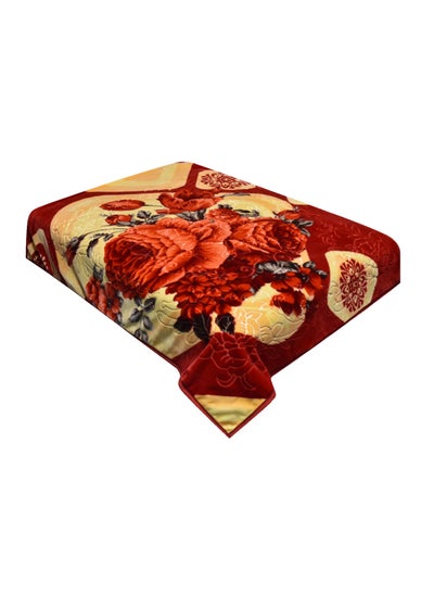 Buy Luxury Korean Faux Mink Flannel Plush Cozy Raschel Thick Fleece Blankets for Bed Sofa Couch Travel Camping in Saudi Arabia