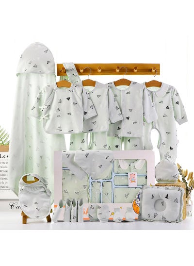 اشتري Baby Newborn Essentials Layette Gift Set With Box 22 Piece Baby Girl Boys Gifts Premium Cotton Baby Clothes Accessories Set Fits Newborn Baby Suit Set Cuddle Strap Bib Gloves Saliva Towel Pillow في الامارات