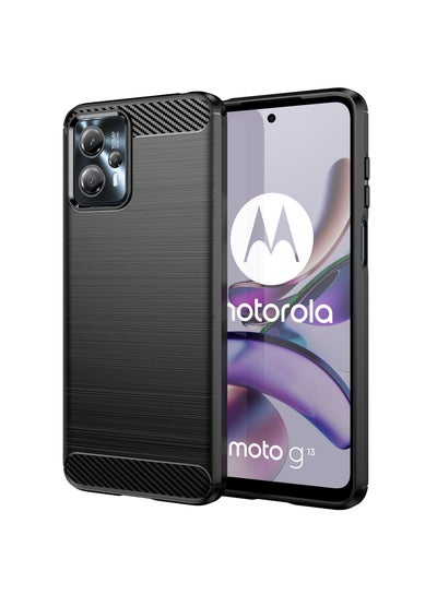 Buy Protective Case Cover for Motorola Moto G13 4G/G23 4G Black in Saudi Arabia