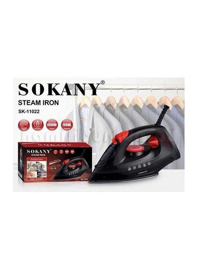 اشتري Sokany garment steamer 1800 watts 190 mili black and red في مصر