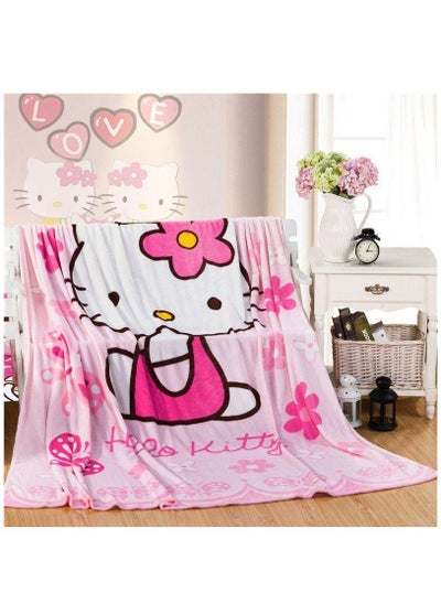 Buy Kids Blanket Cute Anime Sofa Cover Summer Air Conditioning Blanket for Bed Cartoon Leisure Bedspread Soft Sheets in UAE