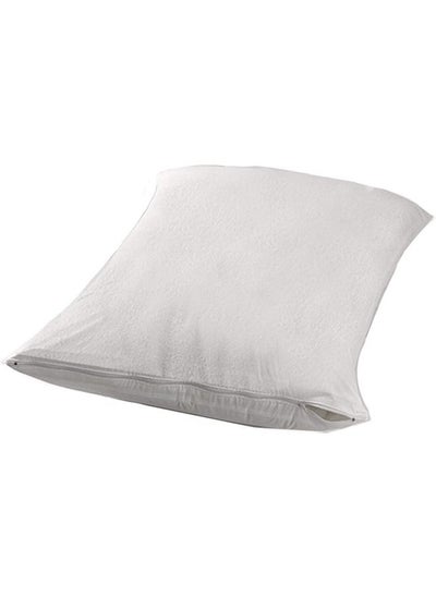 Buy Standard Size Polyester Solid Pattern White Matress Protectors in Egypt