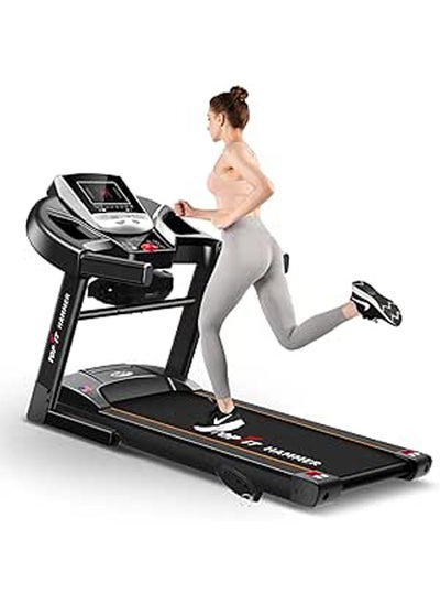 Buy TOP FIT Hammer MT-333MS Foldable Treadmill with Massage Belt and Sit Up Bench 2.25HP Motor Easy Storage Treadmill For Fitness Excercises, Easy Installation (DIY) in Egypt