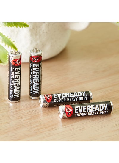 اشتري Super Heavy Duty 4-Piece AAA Battery Set 2 x 5 x 1 cm في الامارات