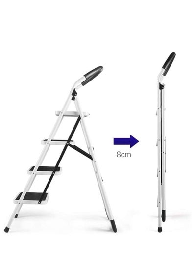 Buy Robustline Home Purpose Ladder - 4 Steps - White in UAE