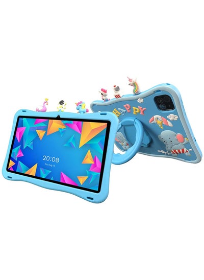 اشتري Oteeto Tab10 Kids, 10.1 Inch Display, Kids Tablet, 6 GB RAM, 128 GB ROM, 8000 mAh Battery, Child-Friendly Design, Android 13.0 OS, Blue | Tab10 Kids في الامارات