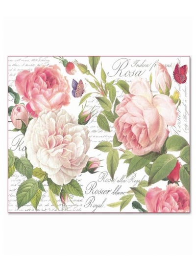 Buy Rice Paper 48x33 Vintage Rose in UAE