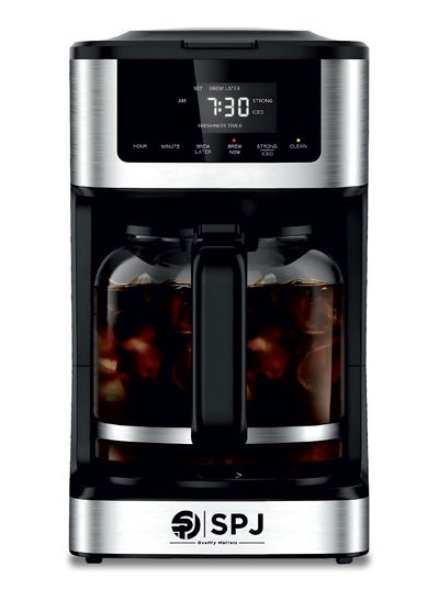 SPJ Coffee Machine Brew Full Flavor Iced Coffee Maker and Brew Up To 12 ...