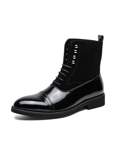 اشتري New Men's Casual Leather Boots في السعودية