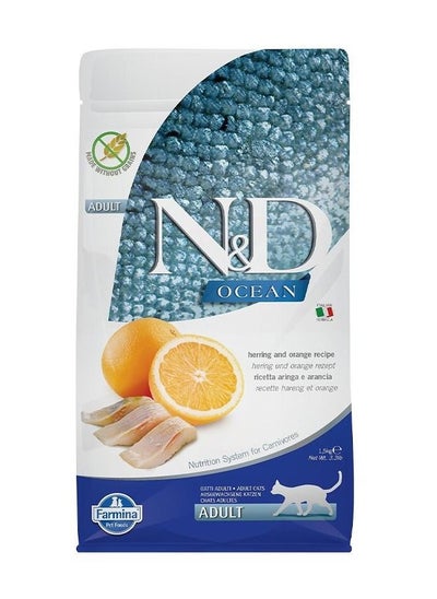 اشتري Ocean Herring and Orange Adult Cat Food 1.5 kg في الامارات