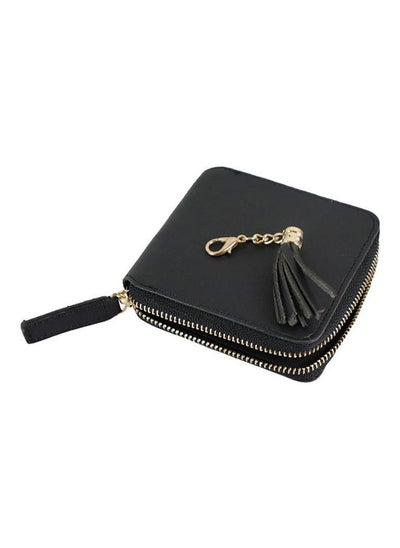 Buy Simple Square Card And Coin Wallet Black in UAE