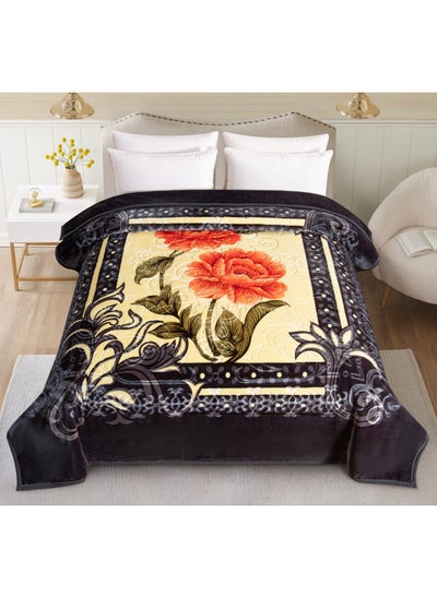 اشتري Soft-touch blanket engraved with distinctive winter designs and engravings, two-piece, 6 kg, size 240X220 cm في السعودية