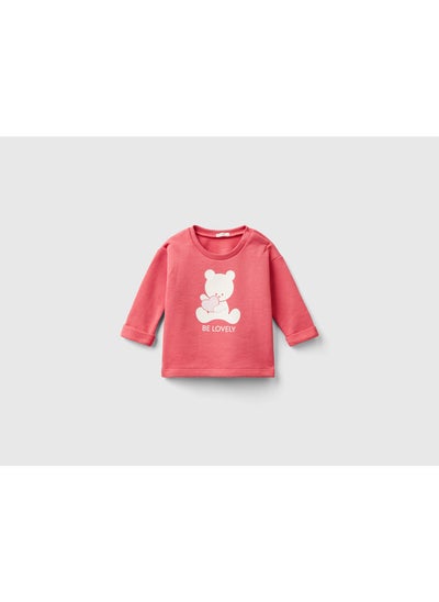 اشتري Organic cotton sweatshirt with print في الامارات