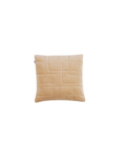 Buy Allica Velvet Filled Cushion 45x45cm - Ochre in UAE