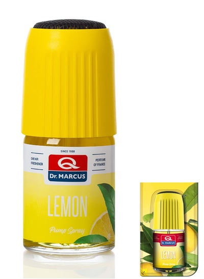 Buy Pump Spray Car Air Freshener Lemon Scented Perfume For Cars 50 Ml in Saudi Arabia