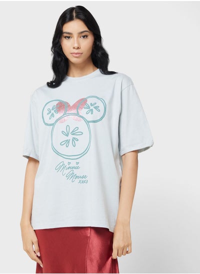 Buy Minnie Oversize Garment Dye T-Shirt in UAE