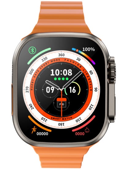 Buy HK8 PRO MAX Smartwatch AMOLED Screen 2.12 Inch - Bluetooth V5.2 - With Chat GPT (Orange) in Egypt