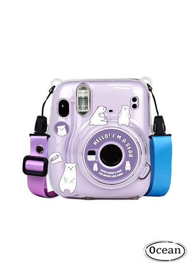 اشتري Hard Case For Fujifilm Instax Mini 11 Instant Camera With Adjustable Strap Clear في السعودية