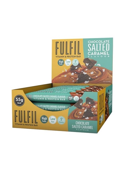 اشتري Fulfil Chocolate Salted Caramel Protein Bar 15pc في الامارات