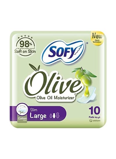 اشتري Sofy olive Pads 10pcs في الامارات