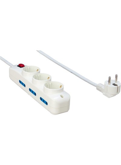 Buy Electric Power Outlets Sockets power strip with 9 outlets - White in Egypt