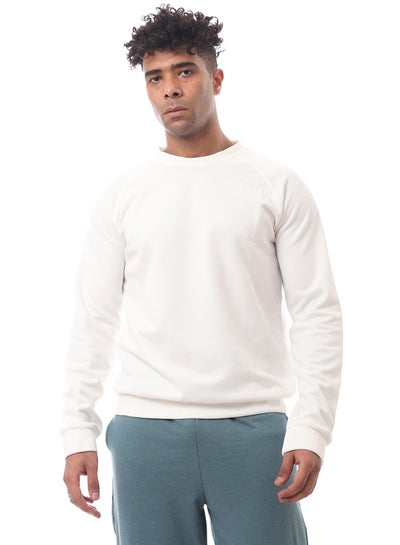 Buy White Self Pattern Slip On Winter Sweatshirt in Egypt