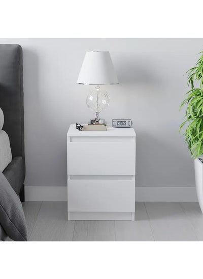 Buy AnneFish Nightstand With 2 Drawers for Bedroom, Bedside table Small Night Stand with Drawers End Table Modern 40 * 40 * 50cm in Saudi Arabia