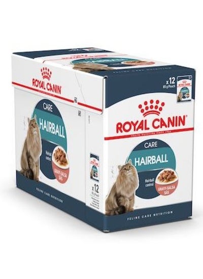 اشتري Feline Care Nutrition Hairball Gravy WET FOOD - Pouches 12 x 85g في الامارات