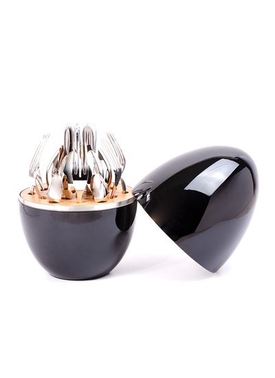 Buy Cutlery set oval 24 pieces in Saudi Arabia