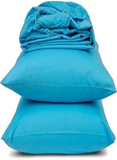 اشتري fitted sheet set, turquoise turquoise 120 * 200 cm 4144 (Turquoise) في مصر