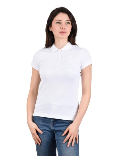 Buy Women's Lion Polo - White in Saudi Arabia