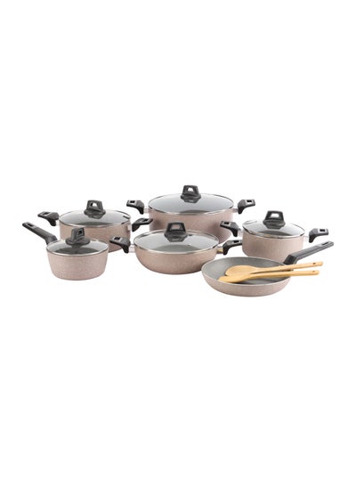 Buy Delcasa Emerald 13-Piece Non-Stick Cookware Set- DC2283 in UAE