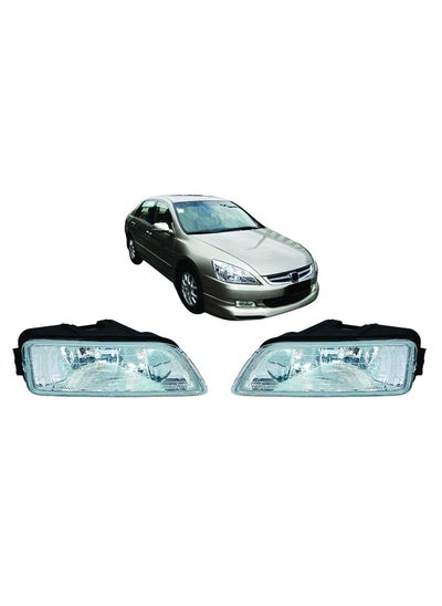 Buy Dlaa Pack of 2 | HD022 Fog Lamp Suitable for Accord 2003-2006 with wires & switch in UAE