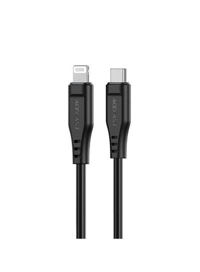 اشتري Acefast cable MFI USB Type C - Lightning 1.2m, 30W, 3A black (C3-01 ) Black في مصر