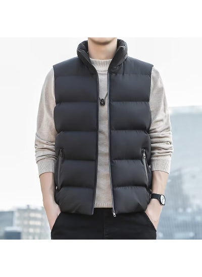 اشتري Slim Lightweight Mens Vest Autumn Winter 2022 New Sleeveless JacketGray Gray في الامارات