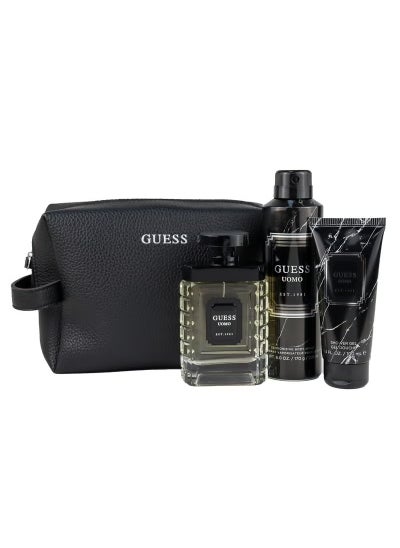 اشتري Guess Uomo EDT 100Ml + Shower Gel 100Ml + Deodorant 170Gr + Pouch Gift Set For Men في الامارات