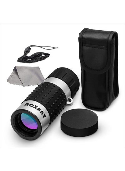 Buy Roxant Monocular Telescope - High Definition Ultra Light Pocket Telescope - Includes Compact Monocular, Neck Strap & Cleaning Cloth, Monoculars for Adults, High Powered Handheld Telescope in UAE