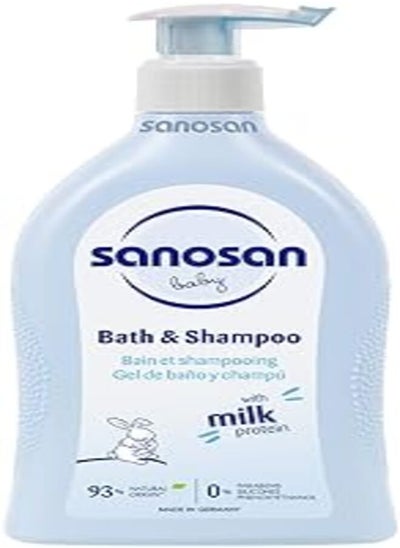 Buy Sanosan Bath And Shampoo For Baby, 500 Ml in Egypt